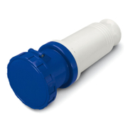 Електрически промишлен контакт Scame монофазен противовлажен мобилен  2P+E, 63 A, 67 IP, син, IEC309 - product - 028 MRM3401