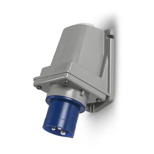 Щепсел промишлен Scame монофазен стационарен  32 A, 200-250 V, 2P+E, син, Optima