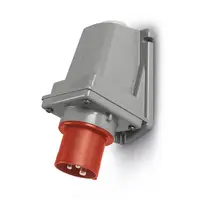 Щепсел промишлен Scame трифазен стационарен  16 A, 346-415 V, 3P+N+E, червен, Optima