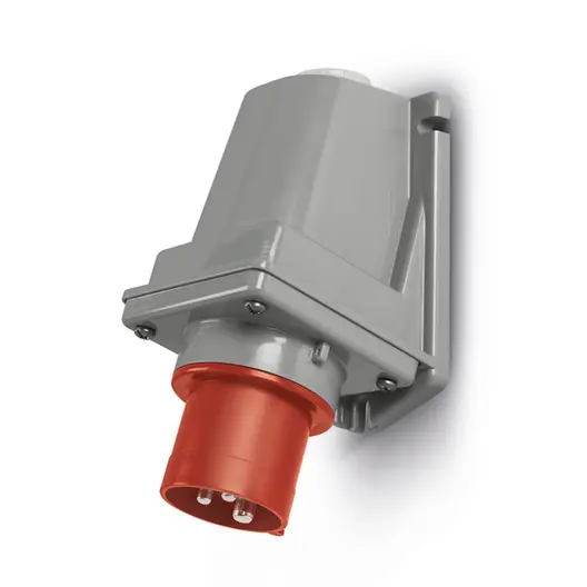 Щепсел промишлен Scame трифазен стационарен  32 A, 380-415 V, 3P+E, червен, Optima