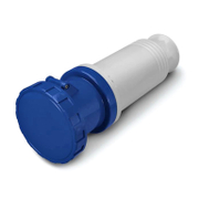 Електрически промишлен контакт Scame монофазен противовлажен мобилен  2P+E, 125 A, 67 IP, син, IEC309 - product - 028 MRM3915