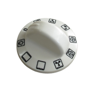 Врътка Delta-Elis за фурна 10-тактова бяла, за Gorenje, Korting, Privileg - product - 028 NPS4305