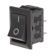 Електрически ключ за електроуреди Leci клавишен с 2 позиции и 3 извода 6 A, черен, RS606A-2030041CBB - product - 028 PAS4474