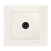 Розетка за кабелна TV Schneider Electric единична, скрит монтаж, с декоративна рамка  20 IP, крем, Sedna - product - 028 PRA5334