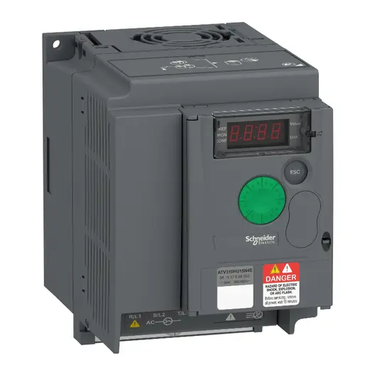 Честотен регулатор Schneider Electric за асинхронни двигатели с радиатор  380-460 V, 1.5 kW, 2 к.с., Easy Altivar ATV310