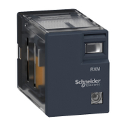 Реле Schneider Electric миниатюрно с LED индикация  5 A, 2 C/O, DC, 24 V, Zelio RXM - product - 028 PRA5440