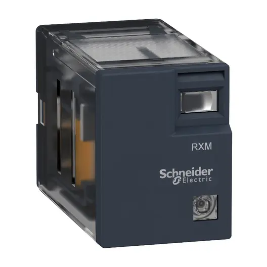 Реле Schneider Electric миниатюрно с LED индикация  5 A, 2 C/O, DC, 24 V, Zelio RXM