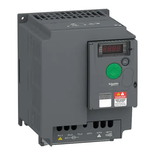 Честотен регулатор Schneider Electric за асинхронни двигатели с радиатор  380-460 V, 5.5 kW, 7.5 к.с., Easy Altivar ATV310