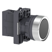 Бутонен превключвател Schneider Electric вграден с пружинно връщане  3 A, 240 V, 1 NO, черен, Easy Harmony XA2E - product - 028 PRA5463