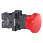 Авариен стоп бутон Schneider Electric тип гъба с пружинно връщане  3 A, 240 V, 1 NC, червен, Easy Harmony XA2E - product - 028 PRA5528