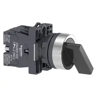 Превключвател пуск-стоп Schneider Electric 2 позиции без връщане  3 A, 230 V, 1 NO + 1 NC, черен, Easy Harmony XA2E