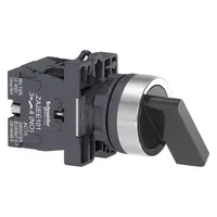 Превключвател пуск-стоп Schneider Electric 3 позиции без връщане  3 A, 230 V, 2 NO, черен, Easy Harmony XA2E