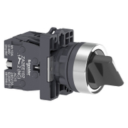 Превключвател пуск-стоп Schneider Electric 2 позиции без връщане  3 A, 230 V, 1 NO + 1 NC, черен, Easy Harmony XA2E - product - 028 PRA5577