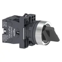 Превключвател пуск-стоп Schneider Electric 3 позиции без връщане  3 A, 230 V, 2 NO, черен, Easy Harmony XA2E