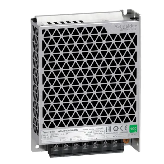 Блок Schneider Electric захранващ монофазен  4.5 A, 100-240 V, 24 V, 108 W, Easy Modicon ABL2