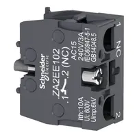 Контактен елемент Schneider Electric за команден бутон  2 A, 230 V, 1 NC, черен, Easy Harmony XA2E