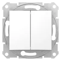 Девиаторен ключ Schneider Electric скрит монтаж с монтажна рамка  10 A, бял, сх. 8, Sedna