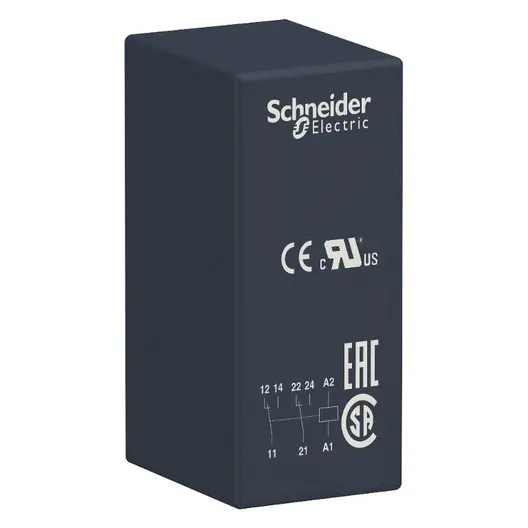 Реле Schneider Electric миниатюрно интерфейсно  8 A, 24 V, AC, Zelio RSB
