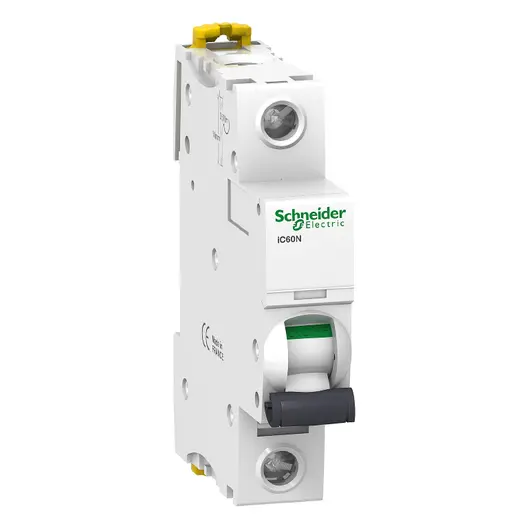 Автоматичен еднополюсен прекъсвач Schneider Electric за DIN шина крива B  25 A, 230 V, 6 kA, 1P, Acti 9 iC60
