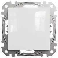 Девиаторен ключ Schneider Electric скрит монтаж с монтажна рамка  10 A, бял, сх. 6, Sedna