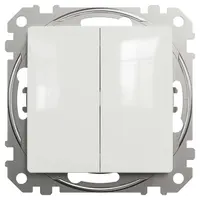 Електрически сериен ключ Schneider Electric скрит монтаж с монтажна рамка  10 A, бял, сх. 5, Sedna