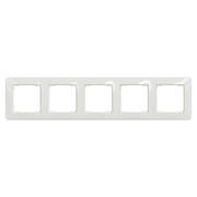 Декоративна рамка Schneider Electric за ключове и контакти пет модула  бяла, 370х85 мм, Sedna - product - 028 PRA5941
