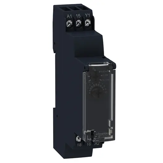 Реле Schneider Electric за време многофункционално  8 A, 24-240 V, 1 C/O, AC/DC, Harmony