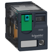 Реле Schneider Electric миниатюрно с LED индикация  6 A, 4 C/O, DC, 24 V, Zelio RXM - product - 028 PRA 105
