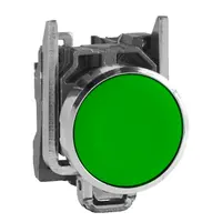 Бутонен превключвател Schneider Electric с пружинно връщане  3 A, 240 V, 1 NO, зелен, Harmony XB4