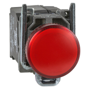 Лампа Schneider Electric сигнална LED панелна  230 V, червена, Harmony XB4 - product - 028 PRA 215