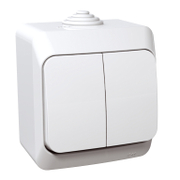 Електрически противовлажен ключ Schneider Electric открит монтаж  16 A, бял, сх. 5, Cedar Plus - product - 028 PRA 233