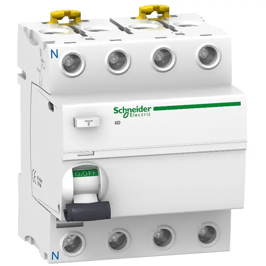 Дефектнотокова защита Schneider Electric високочувствителна 4P тип A-SI  40 A, 30 mA, 10 kA, Acti 9 iID