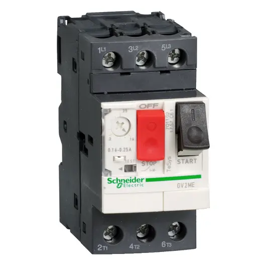 Прекъсвач моторен Schneider Electric с термомагнитна защита с EverLink клеми триполюсен  3P, 24-32 A А, 690 V, TeSys GV2