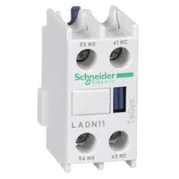 Блок Schneider Electric контактен спомагателен  1 NO+1 NC, 240 V, 10 A, преден монтаж, TeSys LADN