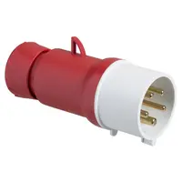Щепсел промишлен Schneider Electric трифазен мобилен  32 A, 380-400 V, 3P+N+Е, червен, Pratika