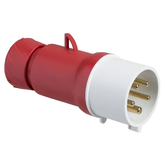 Щепсел промишлен Schneider Electric трифазен мобилен  32 A, 380-400 V, 3P+N+Е, червен, Pratika