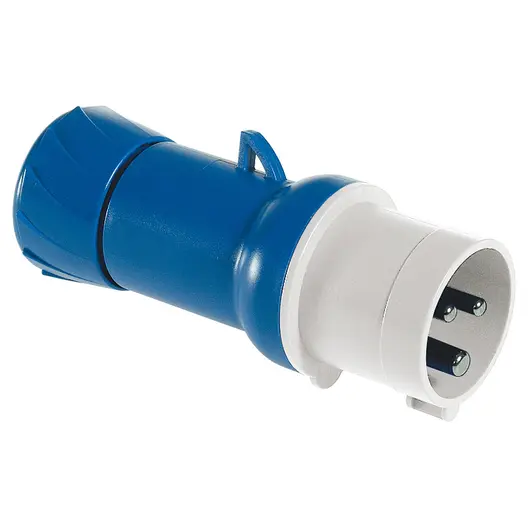 Щепсел промишлен Schneider Electric монофазен мобилен  16 A, 230 V, 2P+E, син