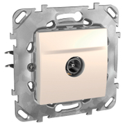 Розетка за кабелна TV Schneider Electric единична скрит монтаж, с монтажна рамка  20 IP, слонова кост, Unica - product - 028 PRA 537