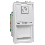 Конектор за компютърна мрежа Schneider Electric  20 IP, бял, Unica - product - 028 PRA 540