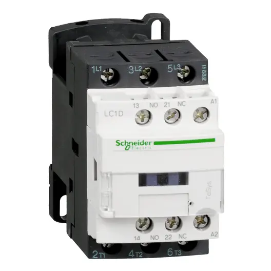 Контактор Schneider Electric променливотоков  3P (3 NO), 1 NO+1 NC, 24 V, 18 A, TeSys D