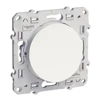 Електрически единичен ключ Schneider Electric скрит монтаж с монтажна рамка  10 A, бял RAL 9003, сх. 1, Odace