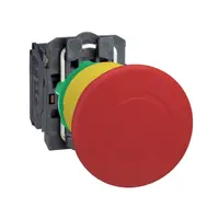 Авариен стоп бутон Schneider Electric тип гъба със завъртане  3 A, 240 V, 1 NO + 1 NC, червен, Harmony XB5