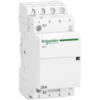 Контактор Schneider Electric модулен автоматичен  3P, 3 NO, 230 V, 25 A, Acti 9 iCT