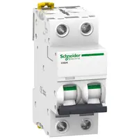 Автоматичен двуполюсен прекъсвач Schneider Electric за DIN шина крива C  32 A, 230 V, 6 kA, 2P, Acti 9 iC60