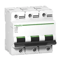 Автоматичен триполюсен прекъсвач Schneider Electric за DIN шина крива C  100 A, 400 V, 10 kA, 3P, Acti 9 C120