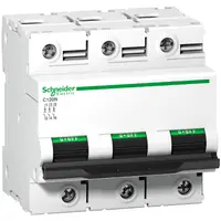 Автоматичен триполюсен прекъсвач Schneider Electric за DIN шина крива C  80 A, 400 V, 10 kA, 3P, Domae E60N+
