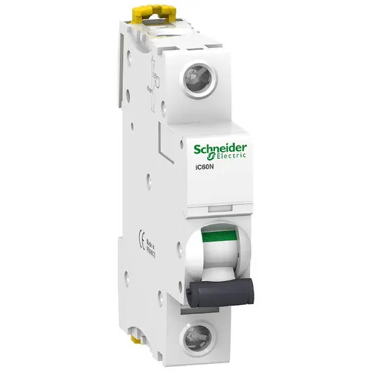 Автоматичен еднополюсен прекъсвач Schneider Electric за DIN шина крива C  25 A, 230 V, 6 kA, 1P, Acti 9 iC60