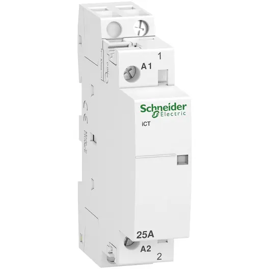 Контактор Schneider Electric модулен автоматичен  1P, 1 NO, 230 V, 25 A, Acti 9 iCT