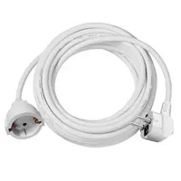 Удължител на кабели Makalon с PVC изолация  15 м, 3x1 мм2, ШВПС-В / H05VV-F, бял, 1 гнездо