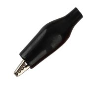 Щипка за кабел тип крокодилче изолирана  58 мм, черна - product - 028 ROE3798